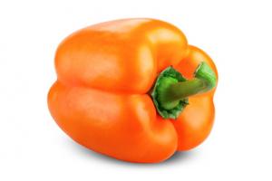 poivron orange 5.25 le kilo du pays